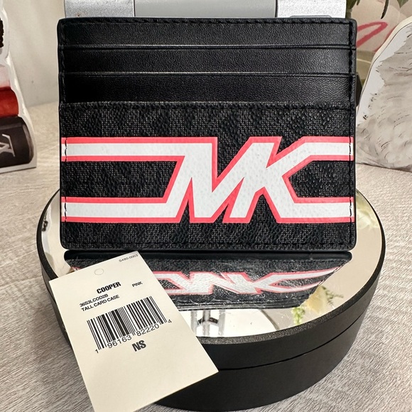 Michael Kors Black and Pink Card Holder - Picture 3 of 4